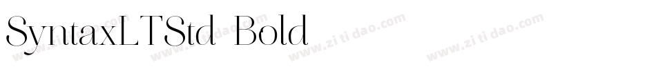 SyntaxLTStd-Bold字体转换