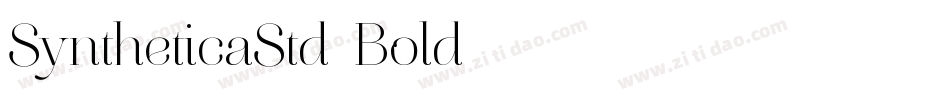 SyntheticaStd-Bold字体转换