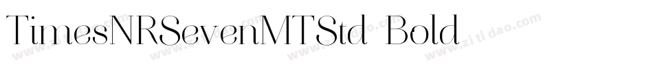 TimesNRSevenMTStd-Bold字体转换