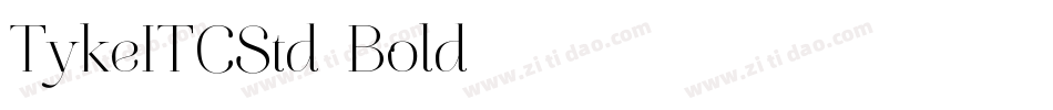 TykeITCStd-Bold字体转换
