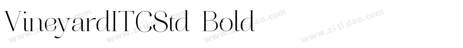 VineyardITCStd-Bold字体转换