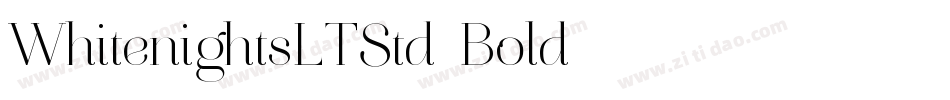 WhitenightsLTStd-Bold字体转换
