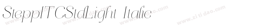SteppITCStdLight-Italic字体转换