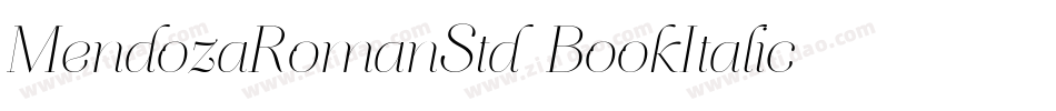 MendozaRomanStd-BookItalic字体转换