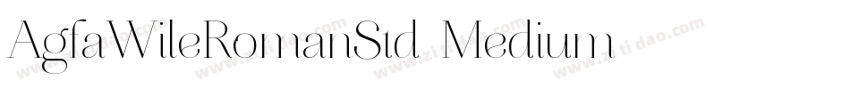 AgfaWileRomanStd-Medium字体转换