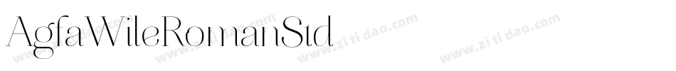 AgfaWileRomanStd字体转换