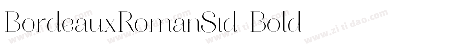 BordeauxRomanStd-Bold字体转换