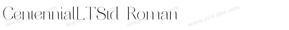 CentennialLTStd-Roman字体转换