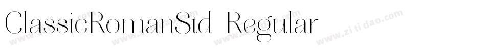 ClassicRomanStd-Regular字体转换