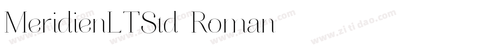 MeridienLTStd-Roman字体转换