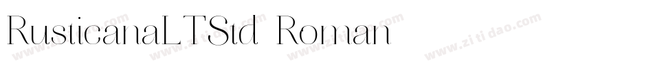 RusticanaLTStd-Roman字体转换