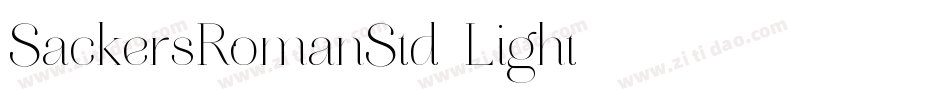 SackersRomanStd-Light字体转换 SackersRomanStd-Light字体转换
