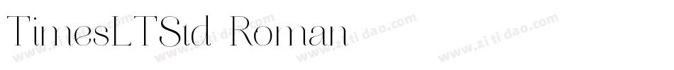 TimesLTStd-Roman字体转换