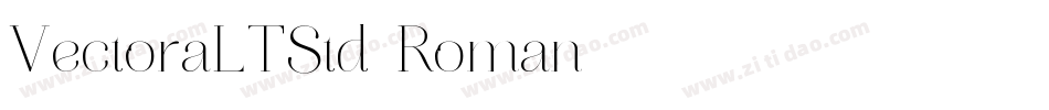 VectoraLTStd-Roman字体转换