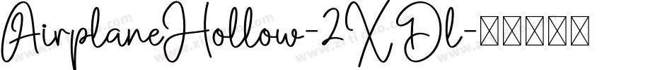 AirplaneHollow-2XDl字体转换