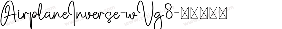 AirplaneInverse-wVg8字体转换