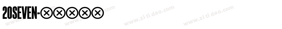 20SEVEN字体转换