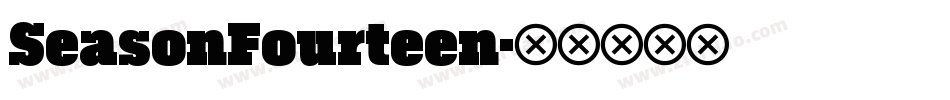 SeasonFourteen字体转换