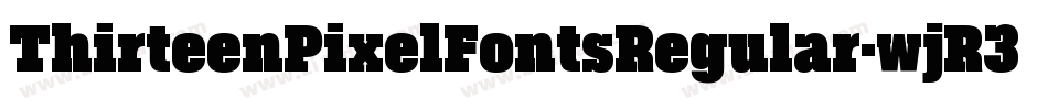 ThirteenPixelFontsRegular-wjR3字体转换