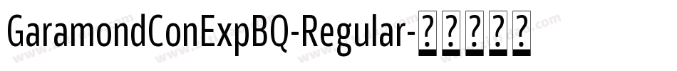 GaramondConExpBQ-Regular字体转换