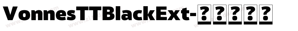 VonnesTTBlackExt字体转换