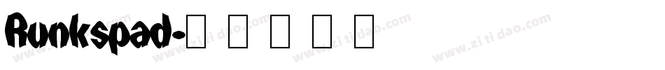 Runkspad字体转换