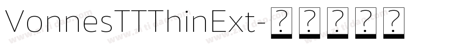 VonnesTTThinExt字体转换
