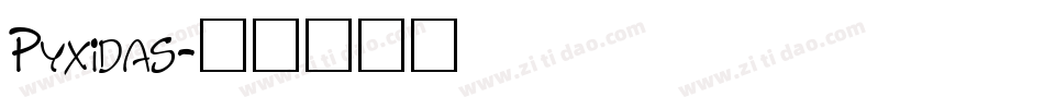 Pyxidas字体转换