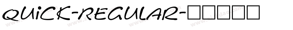 Quick-Regular字体转换
