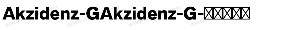Akzidenz-GAkzidenz-G字体转换