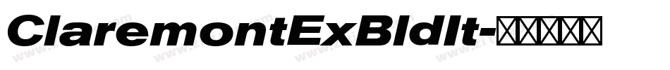ClaremontExBldIt字体转换 ClaremontExBldIt字体转换