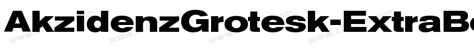 AkzidenzGrotesk-ExtraBoldAlt字体转换