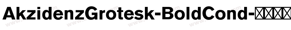 AkzidenzGrotesk-BoldCond字体转换