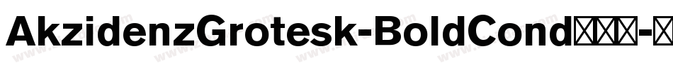 AkzidenzGrotesk-BoldCond转换器字体转换