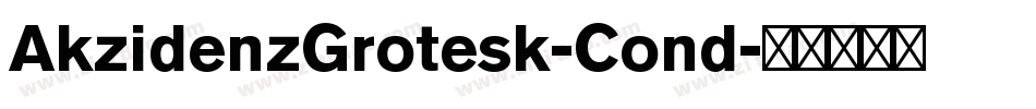 AkzidenzGrotesk-Cond字体转换