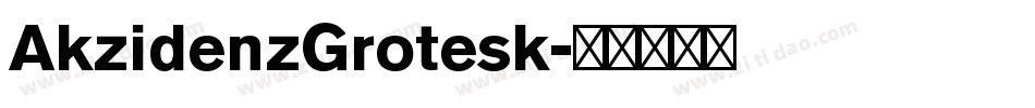 AkzidenzGrotesk字体转换
