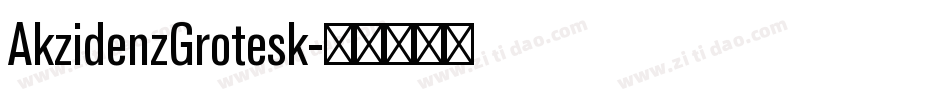AkzidenzGrotesk字体转换