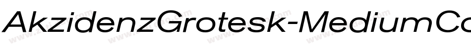 AkzidenzGrotesk-MediumCondItalic字体转换
