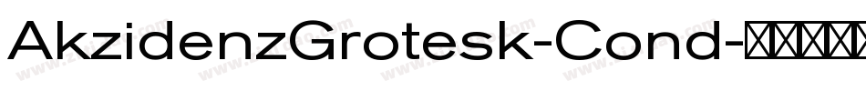 AkzidenzGrotesk-Cond字体转换