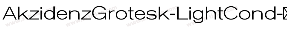 AkzidenzGrotesk-LightCond字体转换