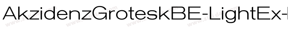 AkzidenzGroteskBE-LightEx字体转换