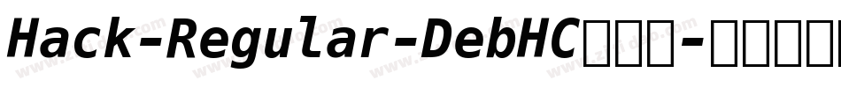 Hack-Regular-DebHC转换器字体转换