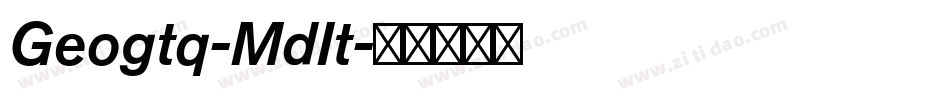Geogtq-MdIt字体转换