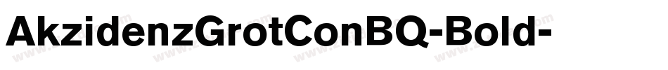 AkzidenzGrotConBQ-Bold字体转换
