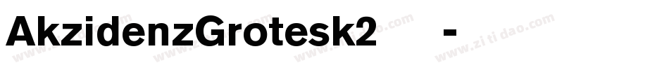 AkzidenzGrotesk2生成器字体转换