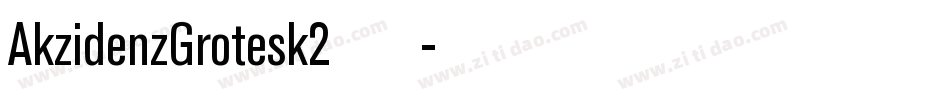 AkzidenzGrotesk2生成器字体转换