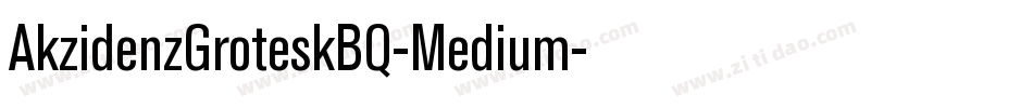 AkzidenzGroteskBQ-Medium字体转换