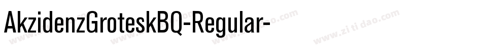AkzidenzGroteskBQ-Regular字体转换