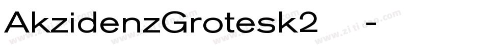 AkzidenzGrotesk2转换器字体转换