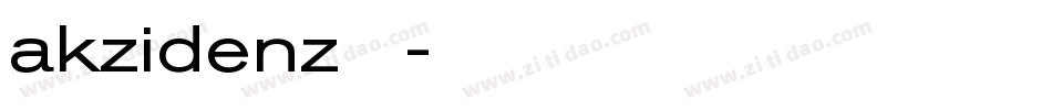akzidenz字体字体转换